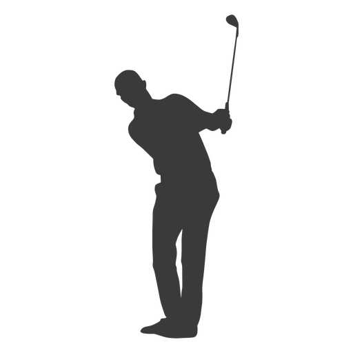 golfer swinging club